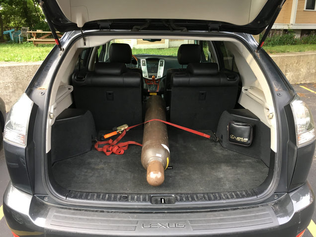 It’s like this car was made to do this with those tie down hooks!